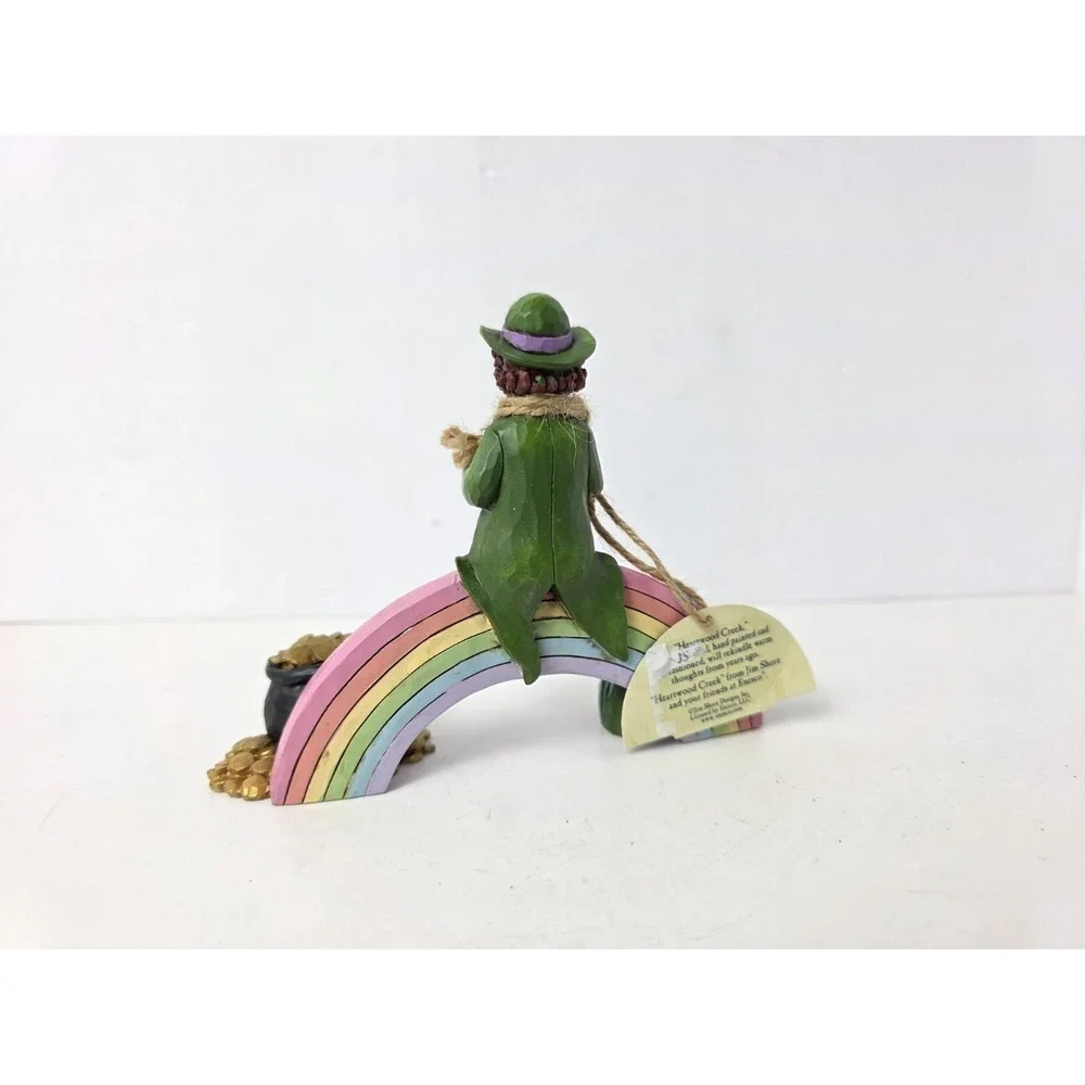 Enesco Jim Shore Irish St‎ Patricks Day figurine Lucky You Leprechaun Rainbow